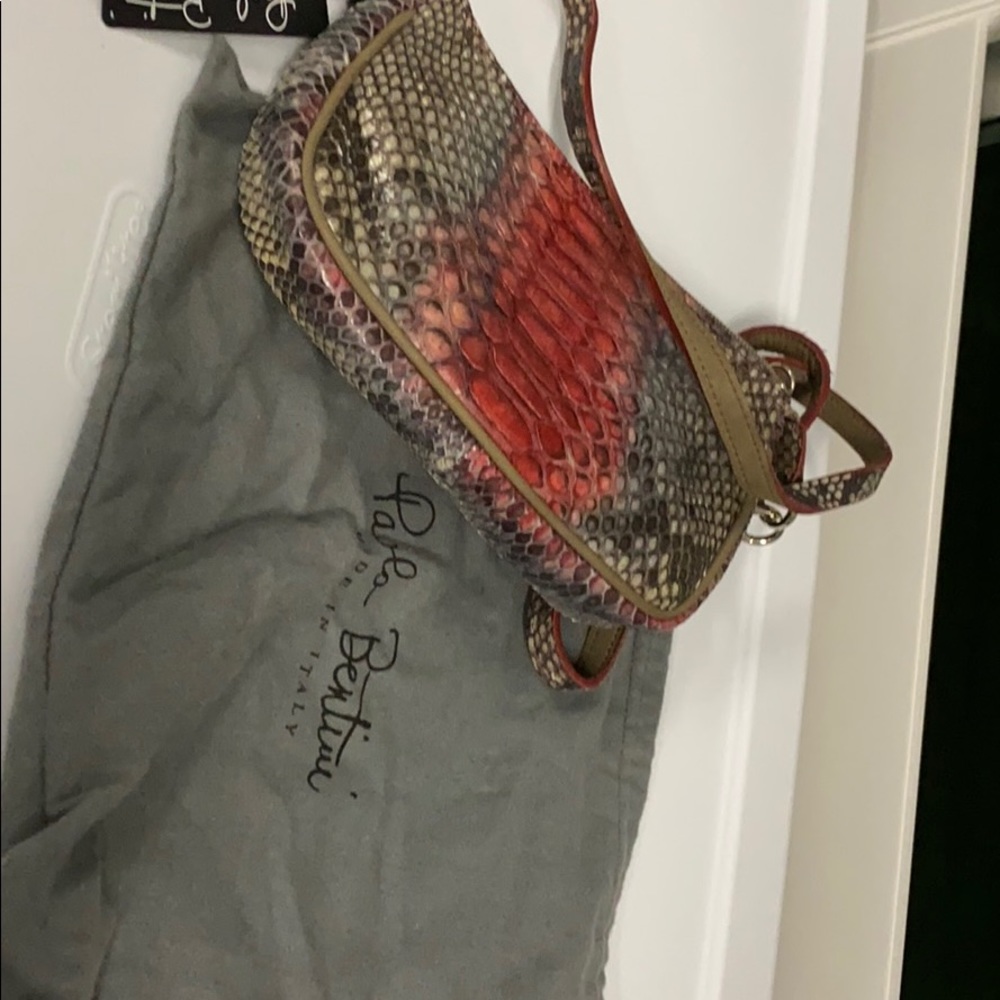 Genuine Hand painted Python Cross Body Handbag. - Picture 6 of 9